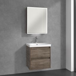 Villeroy & Boch My View+ szafka 60x16,8x75 cm z lustrem lewa Stone Oak B4816LRK