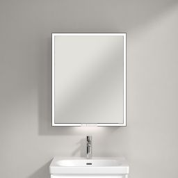 Villeroy & Boch My View+ szafka 60x16,8x75 cm z lustrem lewa Brilliant White B4816LVE