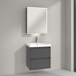 Villeroy & Boch My View+ szafka 60x16,8x75 cm z lustrem lewa Graphite B4816LVR