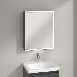Villeroy & Boch My View+ szafka 60x16,8x75 cm z lustrem lewa Graphite B4816LVR