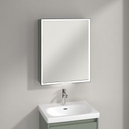 Villeroy & Boch My View+ szafka 60x16,8x75 cm z lustrem prawa Soft Green B4816RAF