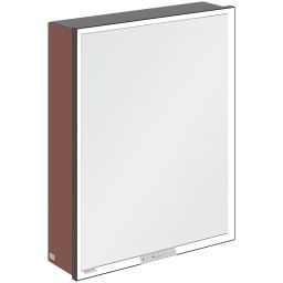 Villeroy & Boch My View+ szafka 60x16,8x75 cm z lustrem prawa Wine Red B4816RAH