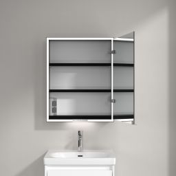 Villeroy & Boch My View+ szafka 60x16,8x75 cm z lustrem prawa Brilliant White B4816RVE