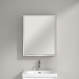 Villeroy & Boch My View+ szafka 60x16,8x75 cm z lustrem prawa Brilliant White B4816RVE