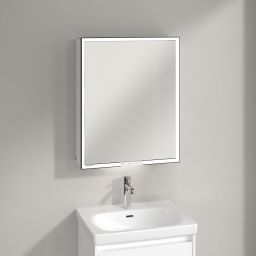 Villeroy & Boch My View+ szafka 60x16,8x75 cm z lustrem prawa Pure White B4816RVF