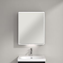 Villeroy & Boch My View+ szafka 60x16,8x75 cm z lustrem prawa Volcano Black B4816RVL