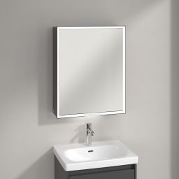 Villeroy & Boch My View+ szafka 60x16,8x75 cm z lustrem prawa Graphite B4816RVR