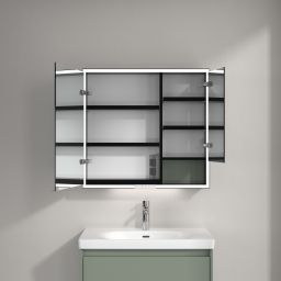 Villeroy & Boch My View+ szafka 80x16,8x75 cm z lustrem Soft Green B48180AF