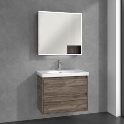Villeroy & Boch My View+ szafka 80x16,8x75 cm z lustrem Stone Oak B48180RK