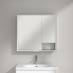 Villeroy & Boch My View+ szafka 80x16,8x75 cm z lustrem Brilliant White B48180VE