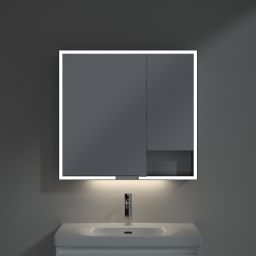 Villeroy & Boch My View+ szafka 80x16,8x75 cm z lustrem Brilliant White B48180VE