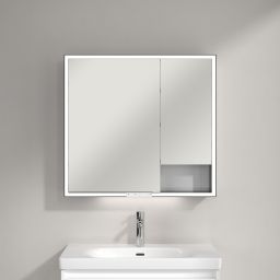 Villeroy & Boch My View+ szafka 80x16,8x75 cm z lustrem Brilliant White B48180VE