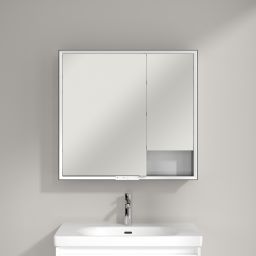 Villeroy & Boch My View+ szafka 80x16,8x75 cm z lustrem Pure White B48180VF