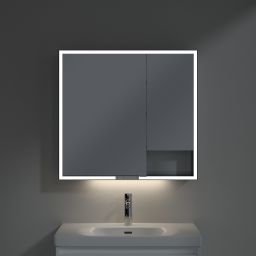 Villeroy & Boch My View+ szafka 80x16,8x75 cm z lustrem Pure White B48180VF