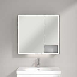 Villeroy & Boch My View+ szafka 80x16,8x75 cm z lustrem Pure White B48180VF