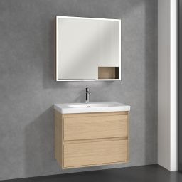Villeroy & Boch My View+ szafka 80x16,8x75 cm z lustrem Nordic Oak B48180VJ