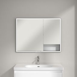 Villeroy & Boch My View+ szafka 100x16,8x75 cm z lustrem Brilliant White B48210VE