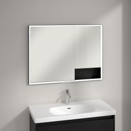 Villeroy & Boch My View+ szafka 100x16,8x75 cm z lustrem Volcano Black B48210VL