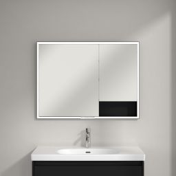 Villeroy & Boch My View+ szafka 100x16,8x75 cm z lustrem Volcano Black B48210VL