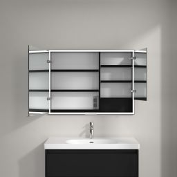 Villeroy & Boch My View+ szafka 100x16,8x75 cm z lustrem Volcano Black B48210VL