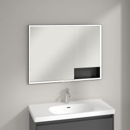 Villeroy & Boch My View+ szafka 100x16,8x75 cm z lustrem grafitowa B48210VR