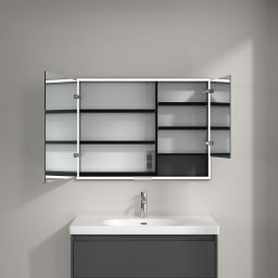 Villeroy & Boch My View+ szafka 100x16,8x75 cm z lustrem grafitowa B48210VR