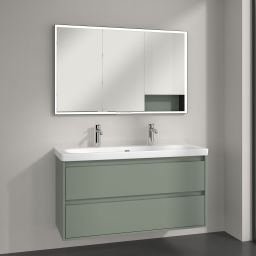 Villeroy & Boch My View+ szafka 120x16,8x75 cm z lustrem Soft Green B48212AF