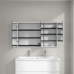 Villeroy & Boch szafka 120x16,8x75 cm z lustrem Brilliant White  B48212VE