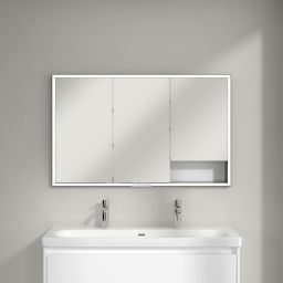 Villeroy & Boch My View+ szafka 120x16,8x75 cm z lustrem Pure White B48212VF