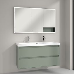 Villeroy & Boch My View+ szafka 130x16,8x75 cm z lustrem soft green B48213AF