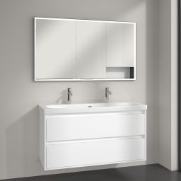 Villeroy & Boch My View+ szafka 130x16,8x75 cm z lustrem Brilliant White B48213VE