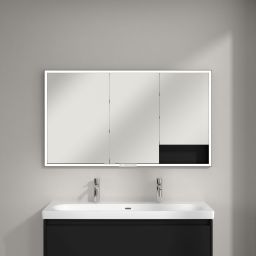 Villeroy & Boch My View+ szafka 130x16,8x75 cm z lustrem Volcano Black B48213VL