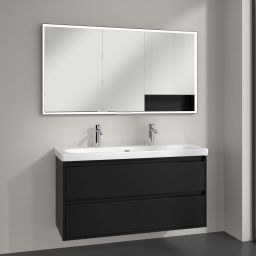 Villeroy & Boch My View+ szafka 140x16,8x75 cm z lustrem Volcano Black B48214VL