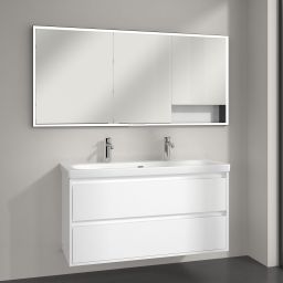 Villeroy & Boch My View+ szafka 160x16,8x75 cm z lustrem biała B48216VE