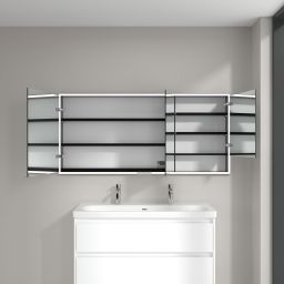 Villeroy & Boch My View+ szafka 160x16,8x75 cm z lustrem biała B48216VE