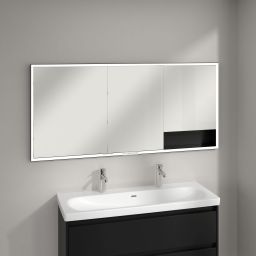 Villeroy & Boch My View+ szafka 160x16,8x75 cm z lustrem Volcano Black B48216VL