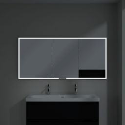 Villeroy & Boch My View+ szafka 160x16,8x75 cm z lustrem Volcano Black B48216VL