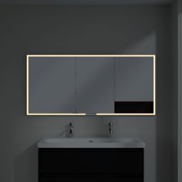 Villeroy & Boch My View+ szafka 160x16,8x75 cm z lustrem Volcano Black B48216VL