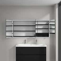 Villeroy & Boch My View+ szafka 160x16,8x75 cm z lustrem Volcano Black B48216VL