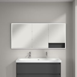 Villeroy & Boch My View+ szafka 160x16,8x75 cm z lustrem grafitowa B48216VR