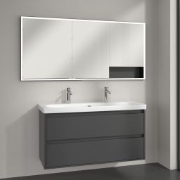 Villeroy & Boch My View+ szafka 160x16,8x75 cm z lustrem grafitowa B48216VR