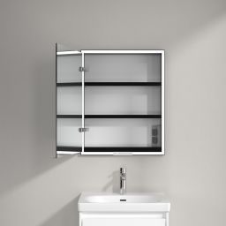 Villeroy & Boch My View+ szafka 60x16,8x75 cm z lustrem do zabudowy lewa aluminium B4826L00