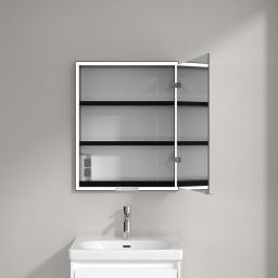 Villeroy & Boch My View+ szafka 60x16,8x75 cm z lustrem do zabudowy prawa aluminium B4826R00