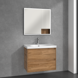 Villeroy & Boch My View+ szafka 80x16,8x75 cm z lustrem Oak Kansas B48280RH