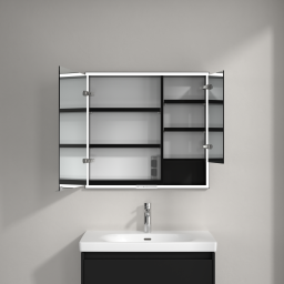 Villeroy & Boch My View+ szafka 80x16,8x75 cm z lustrem Volcano Black B48280VL