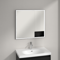 Villeroy & Boch My View+ szafka 80x16,8x75 cm z lustrem Volcano Black B48280VL