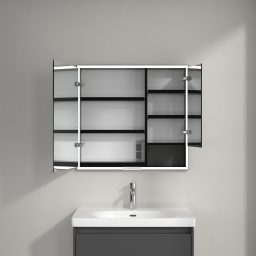 Villeroy & Boch My View+ szafka 80x16,8x75 cm z lustrem grafitowa B48280VR