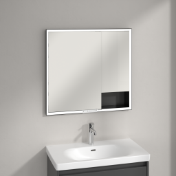 Villeroy & Boch My View+ szafka 80x16,8x75 cm z lustrem grafitowa B48280VR