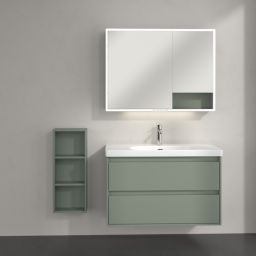 Villeroy & Boch My View+ szafka 30x16,7x75 cm boczna wisząca Soft Green B85530AF