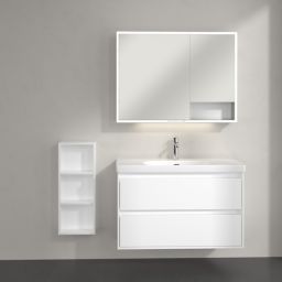 Villeroy & Boch My View+ szafka 30x16,7x75 cm boczna wisząca Brilliant White B85530VE